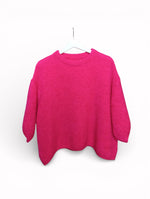 Pulover Cu Mâneca Scurtă Cu Lână Și Kid Mohair