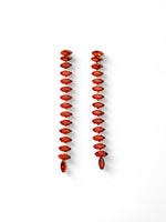 Cercei Lungi Cu Ștrasuri Colorate Din Sticlă