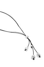 Colier Tip Cravată Handmade cu Pandantive Cubice, Aluminiu Reciclat