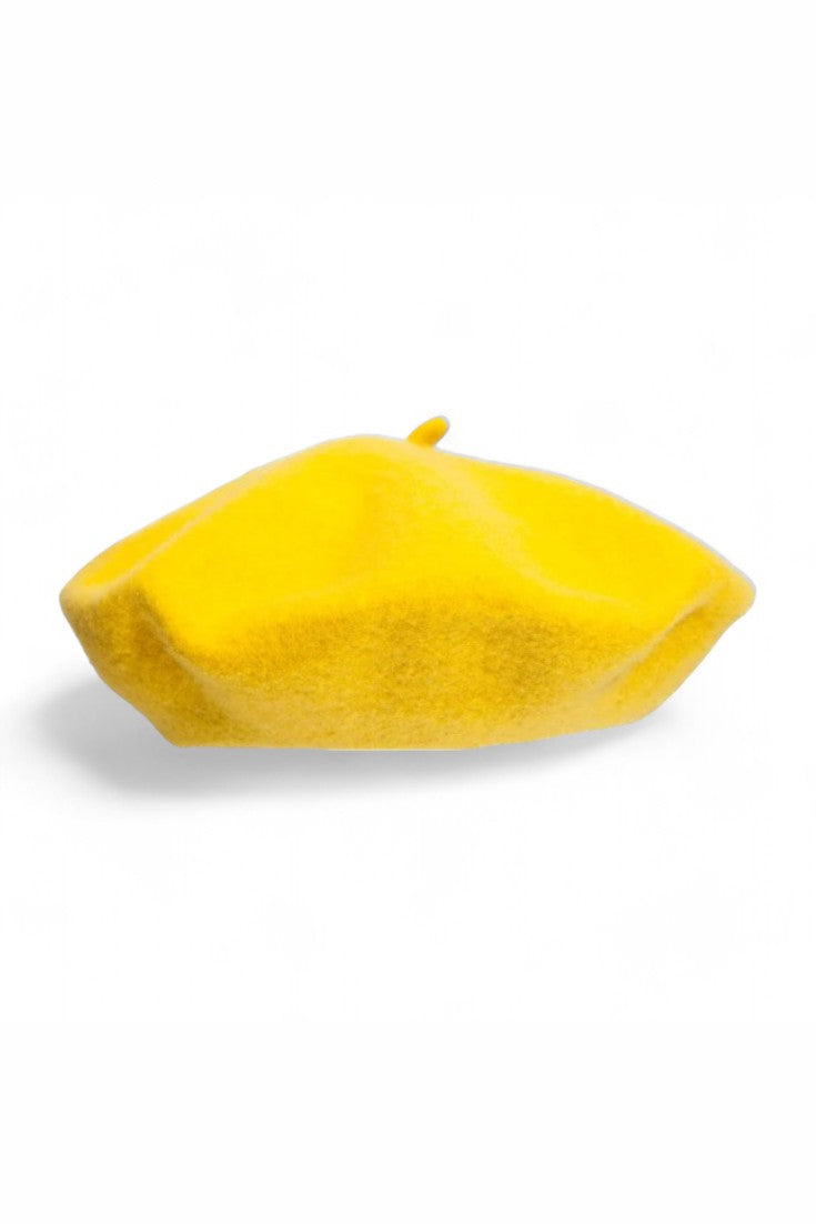 Beretă Tricotată Din Lână Cu Pompon