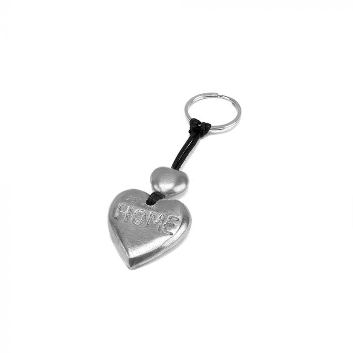 Breloc Cu Inimă „Home” Din Aluminiu – Vestopazzo Handmade
