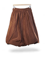 Fustă Midi Structurată Din Tafta Tip Balon