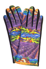 Mănuși Cu Picturi Celebre Lavender Field