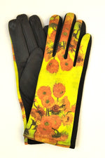 Mănuși Cu Picturi Celebre Floarea Soarelui