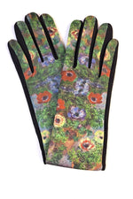 Mănuși Cu Picturi Celebre Flori