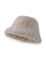 Pălărie Tip Bucket Din Blană Artificială – Accesoriu Fluffy Cu Reglaj