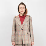 Sacou cu glugă în carouri Glen