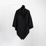 Poncho Pufos De Pluș Cu Guler – Mărime Universală TU