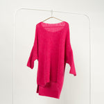 Pulover Oversize Fluffy cu Lână și Alpaca