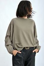 Bluză Lejeră Din Bumbac Cu Inserții Fluide