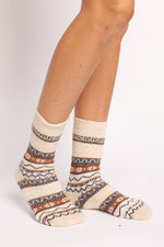 Șosete model norvegian cu lână 80%