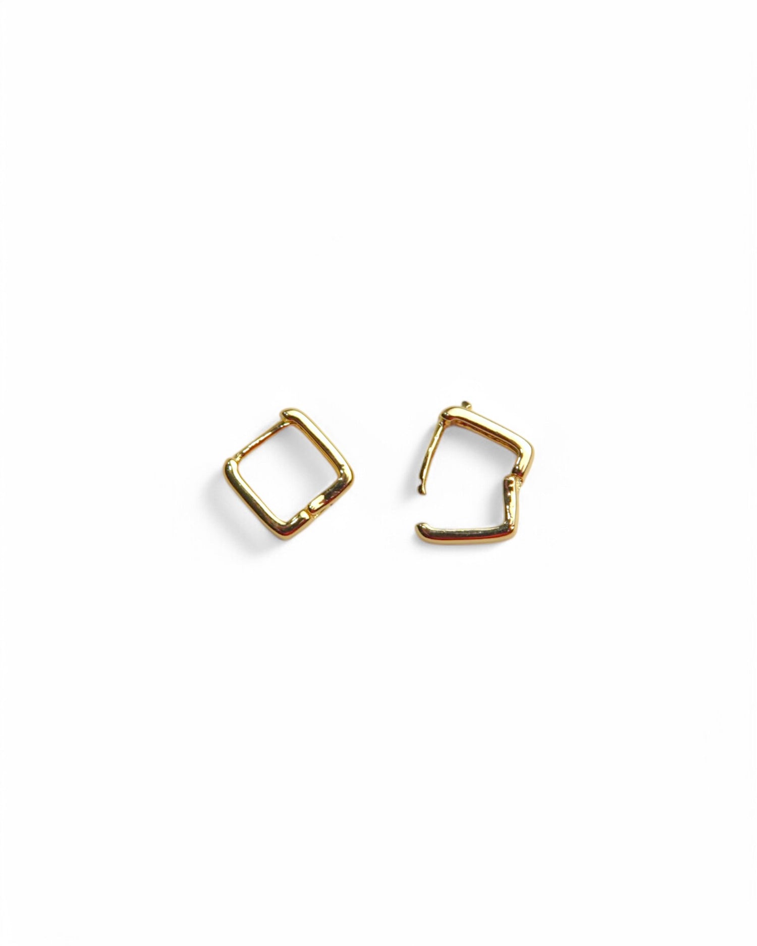 Cercei Pătrați Minimalist - Auriu & Argintiu
