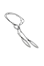 Colier lariat din aluminiu reciclat cu pandantive ovale
