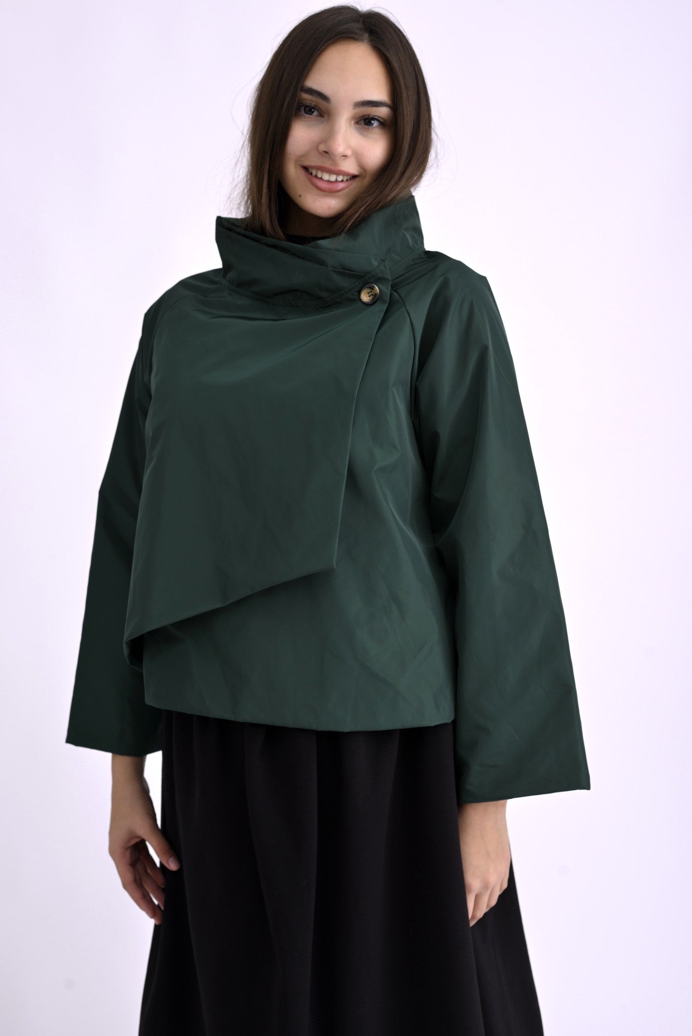 Jachetă Asimetrică Structurata din Tafta