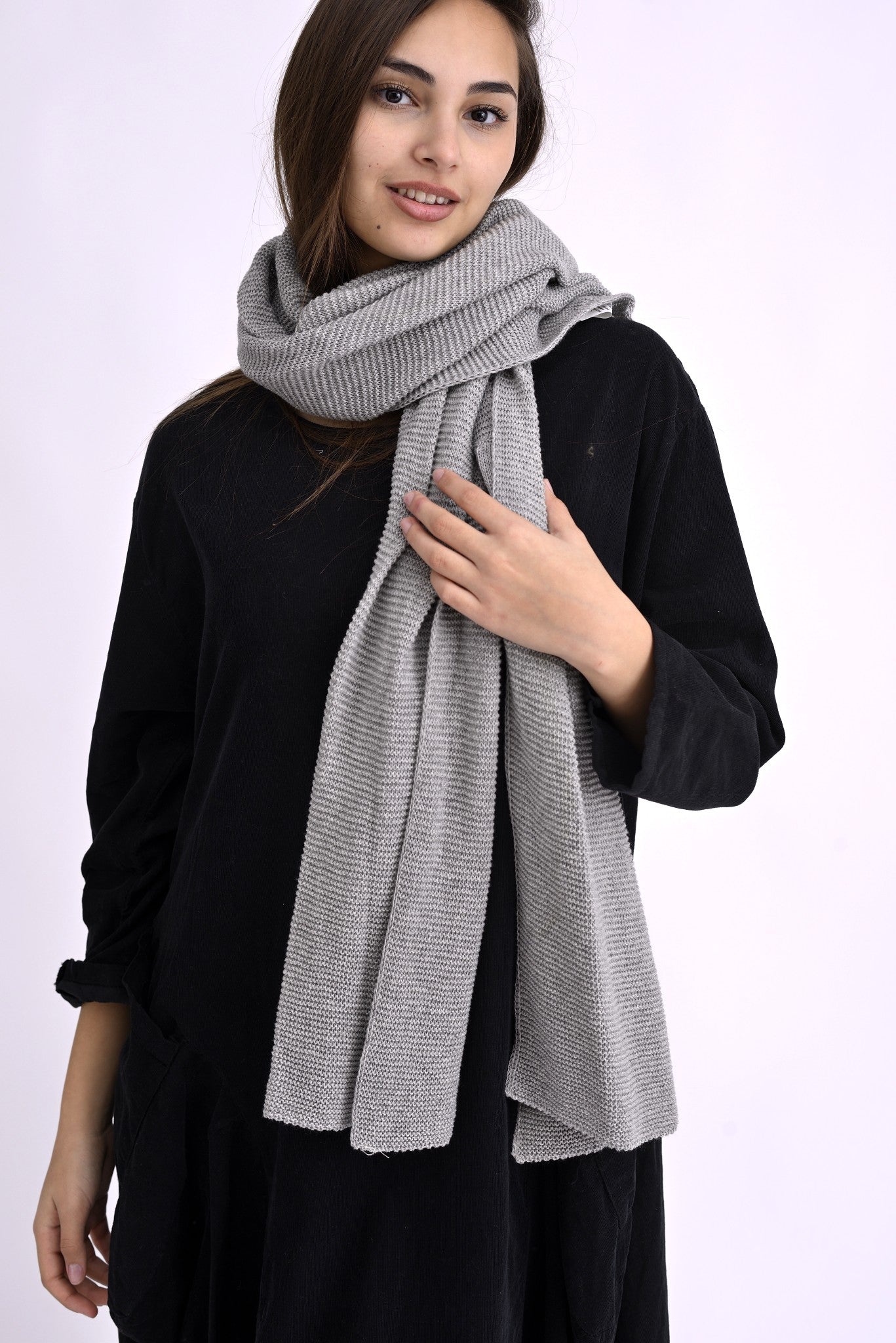 Capă Versatilă Tip Șal cu Lână și Mohair
