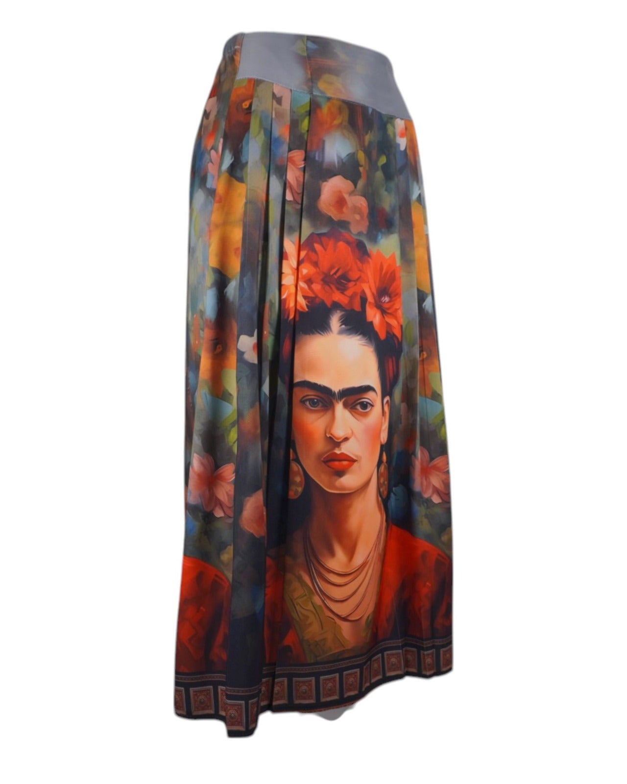Fustă Midi Pictată Frida Kahlo