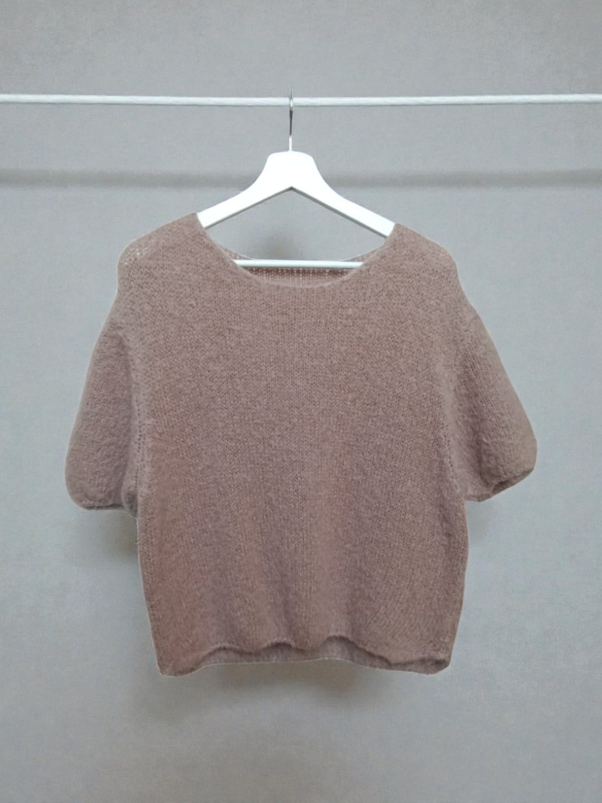 Pulover Cu Mânecă Scurtă Din Mohair