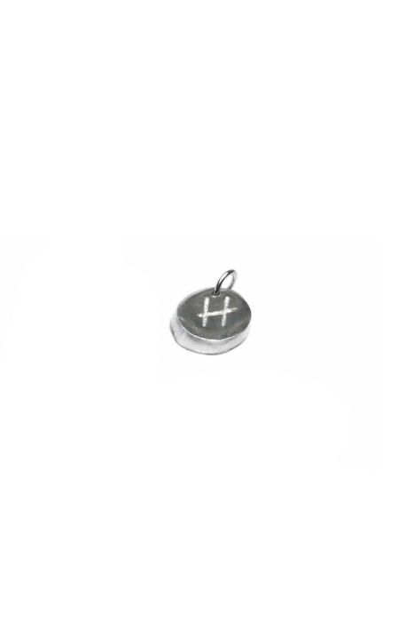 Pandant Handmade din Aluminiu Reciclat, Personalizat cu Literă