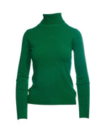 Maletă verde cu fir strălucitor, vedere din față