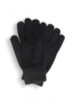 Mănuși pufoase din bumbac, culoare negru, cu textură moale și finisaj delicat, ideale pentru sezonul rece.