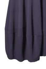Rochie midi balon cu mânecă lungă și floare imprimată, în nuanța bleumarin, detaliu, All Above Boutique