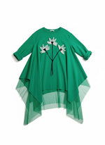 Rochie_Asimetrica_Verde_Flori_3D_FlatLay