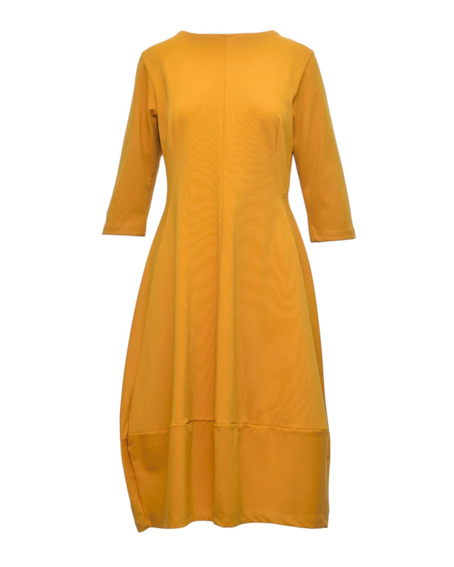 Rochie din Jerse cu Pense Modelatoare și Fustă Balon