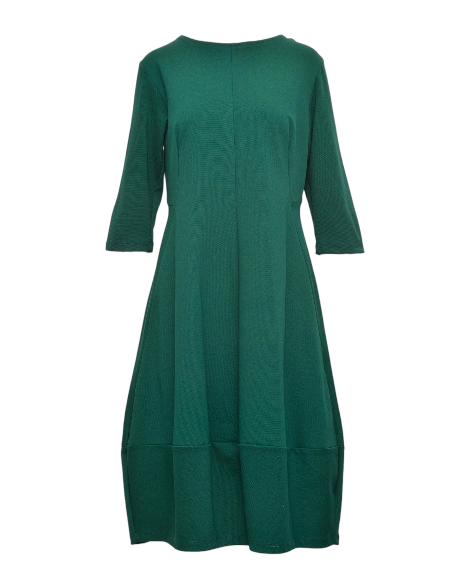 Rochie din Jerse cu Pense Modelatoare și Fustă Balon