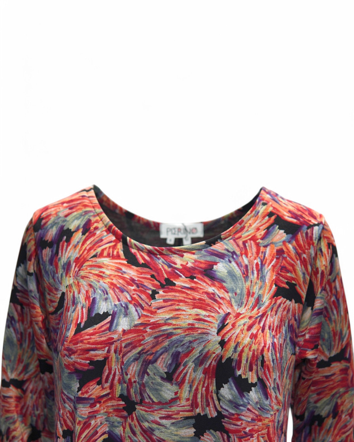 Rochie Evazată cu Imprimeu Colorat