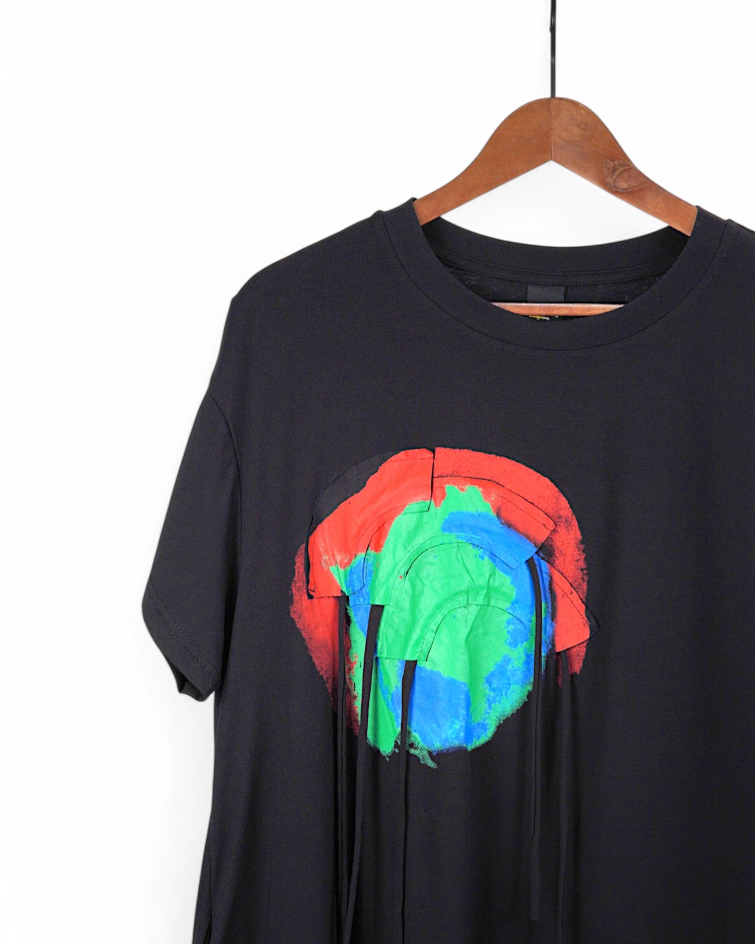 Rochie Cu Mâneca Scurtă Și Imprimeuri Colorate