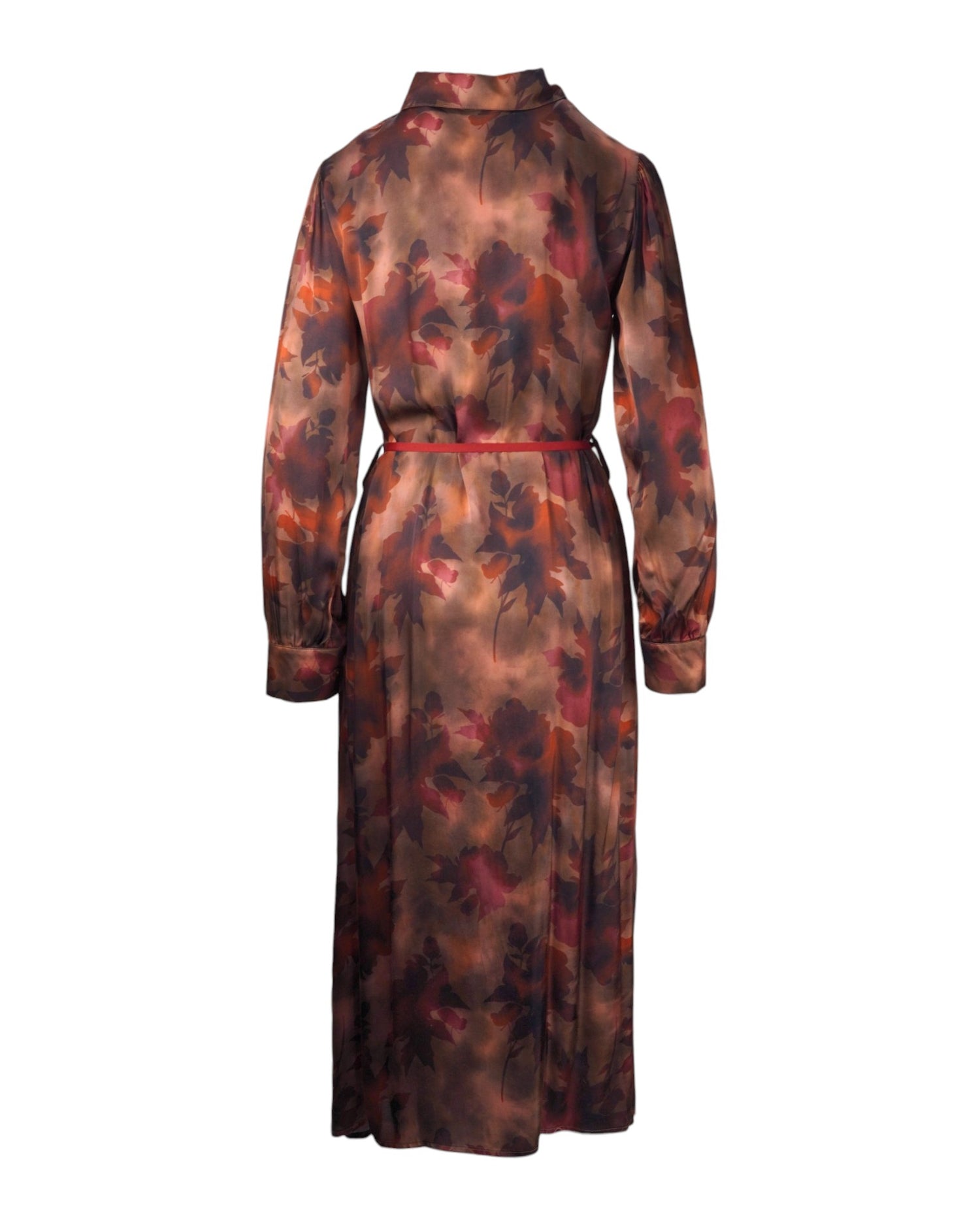 Rochie Satinată Tip Cămașă
