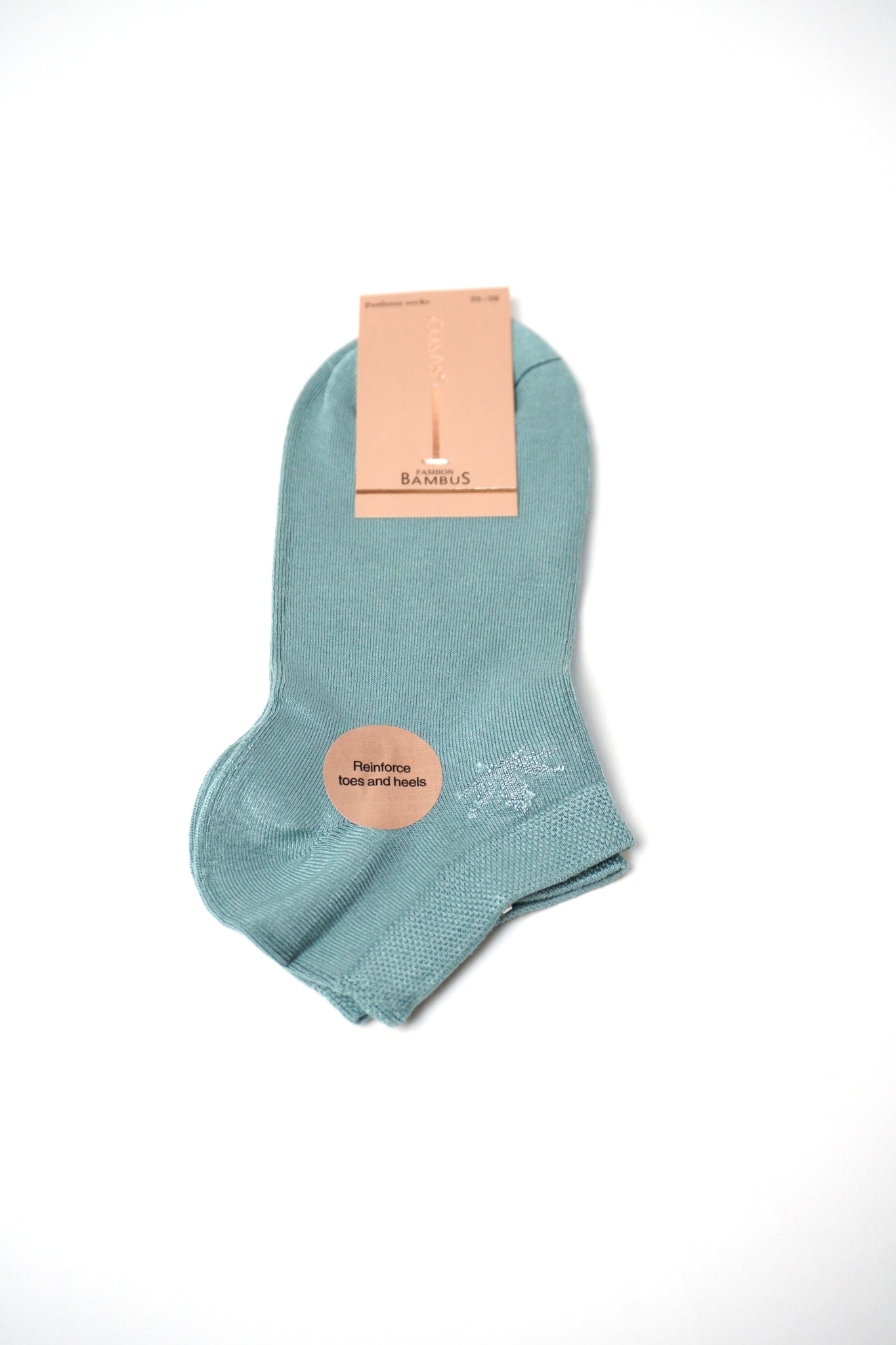 Șosete verzi din bumbac cu spandex, mărimea 35-38