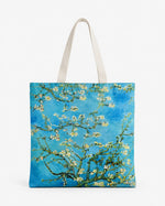 Tote bag textilă cu pictura Almond Blossom de Van Gogh