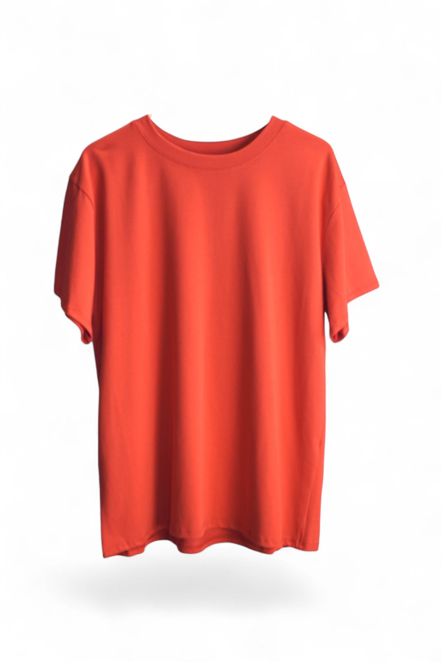 Tricou casual roșu din bumbac cu elastan, potrivit pentru ținute de zi