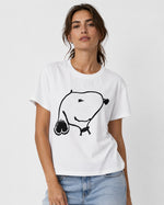 Tricou din bumbac cu imprimeu Snoopy, vedere din față