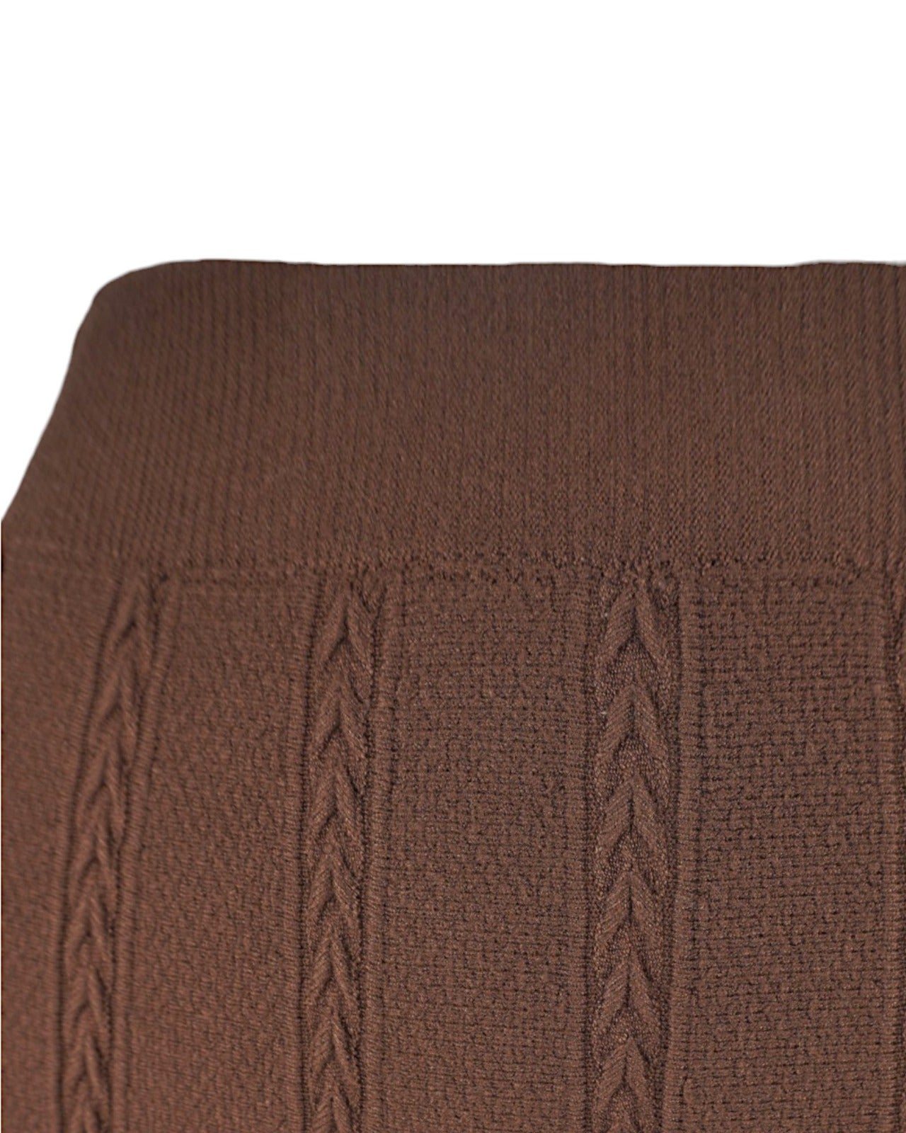 Fustă Clos Din Tricot Gros Cu Rânduri Împletite - Eleganță Confortabilă