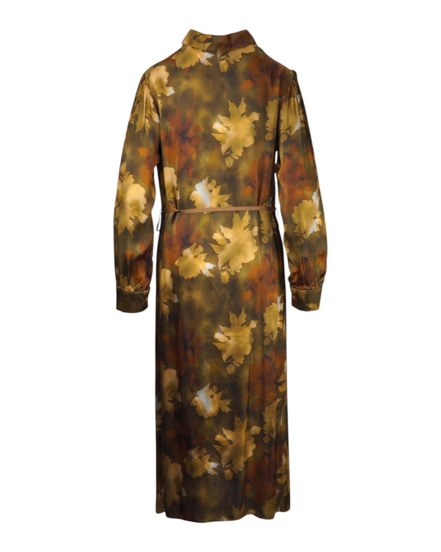 Rochie Satinată Tip Cămașă
