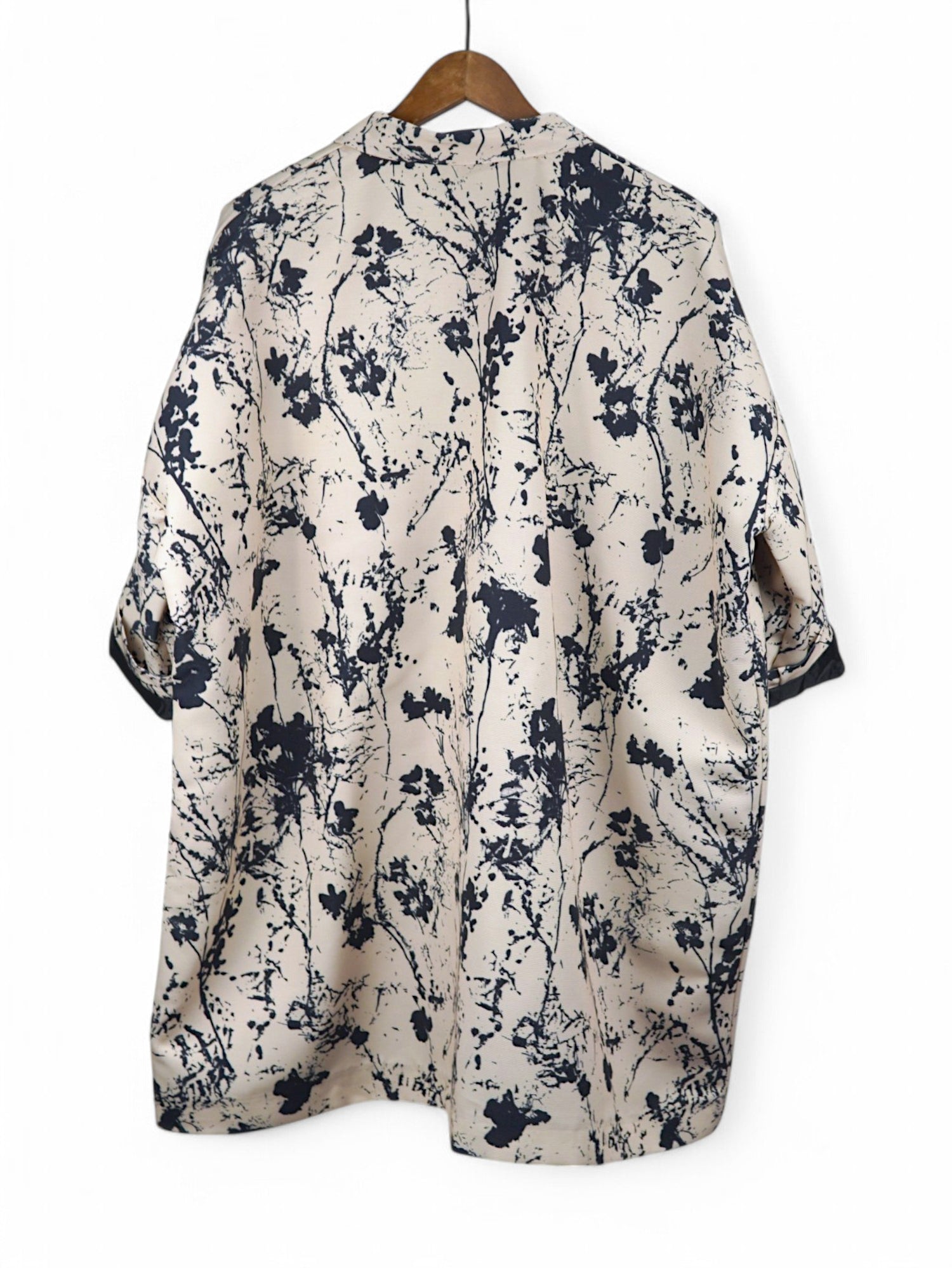 Palton Oversize Imprimat Floral Wendy Trendy