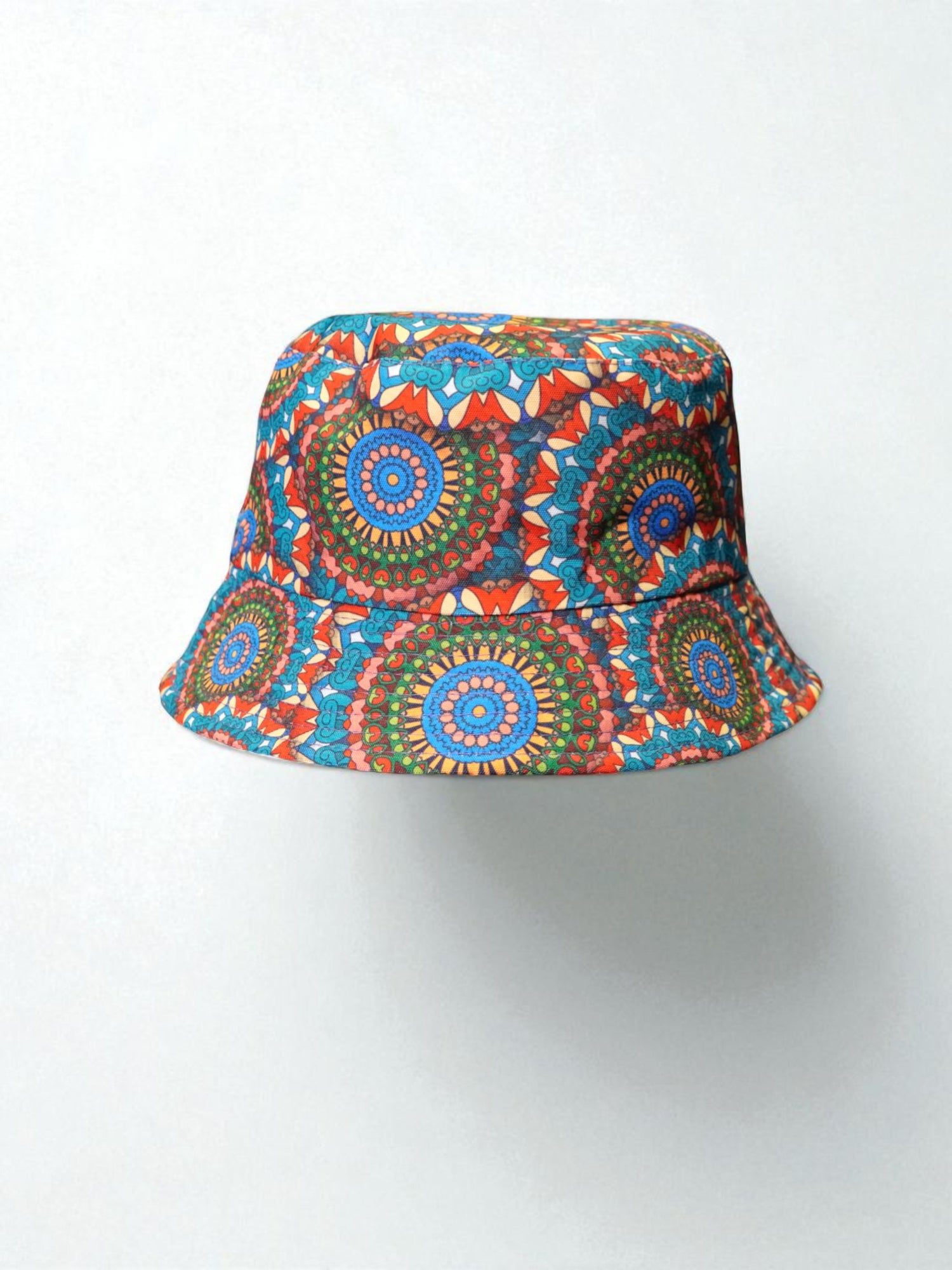Pălărie Unisex De Vară Cu Două Fețe Și Imprimeu Artistic