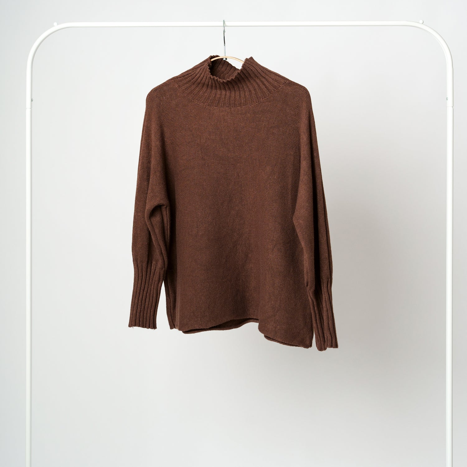 Pulover din Tricot Soft cu Guler Turtle Neck