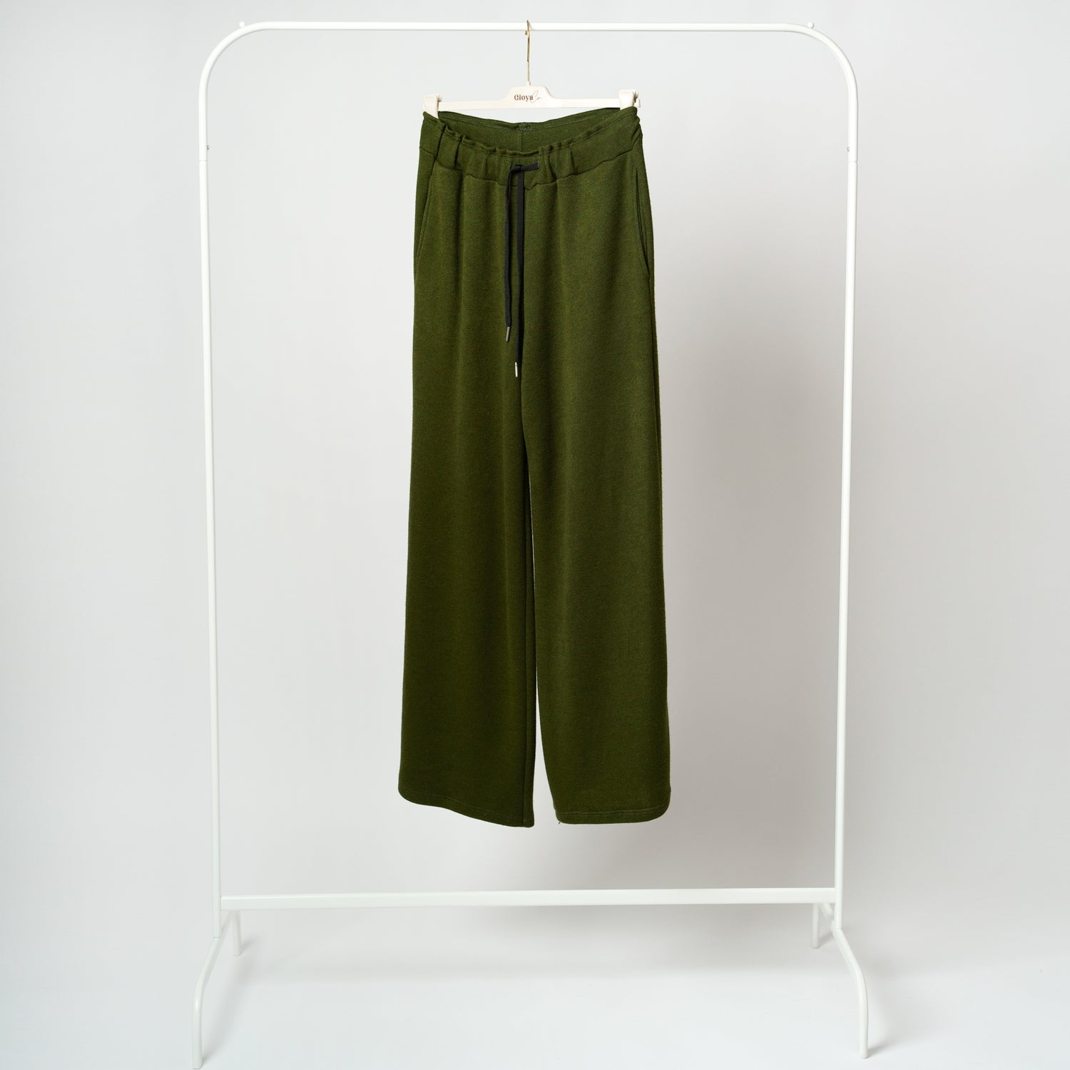 Pantaloni Soft Wide Leg Din Tricot Moale