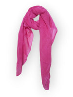 Esarfa din bumbac subtire, culoare fucsia.