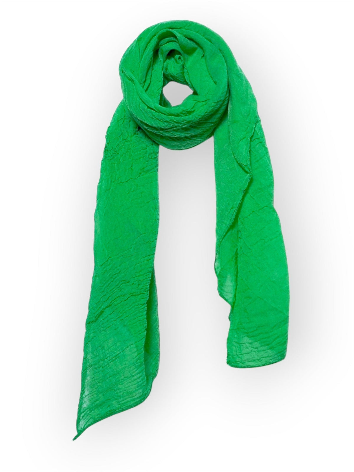 Esarfa din bumbac subtire, culoare verde smarald.