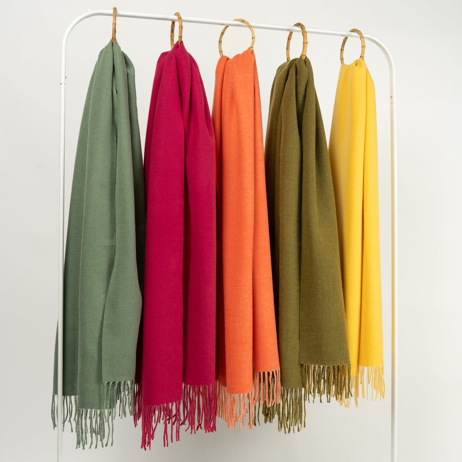 Fular Cu Franjuri Din Lână 20% - Material Soft și Călduros