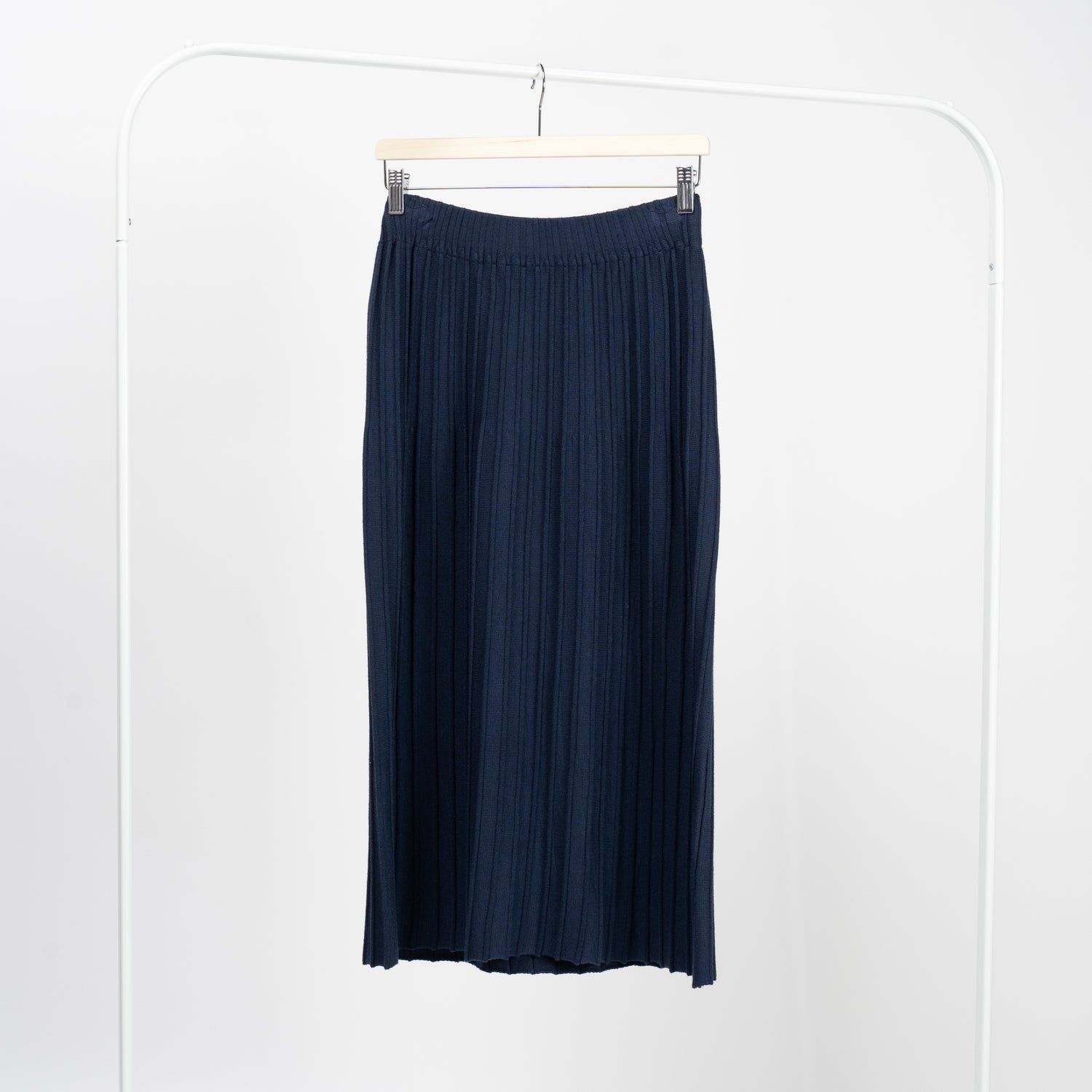 Fustă Midi Cloș Din Tricot Moale Cu Talie Elastică