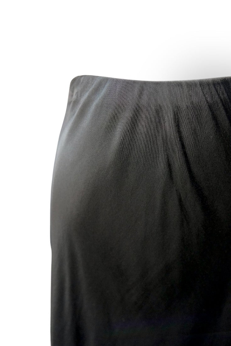 Fustă Maxi Satinată cu Elastic în Talie