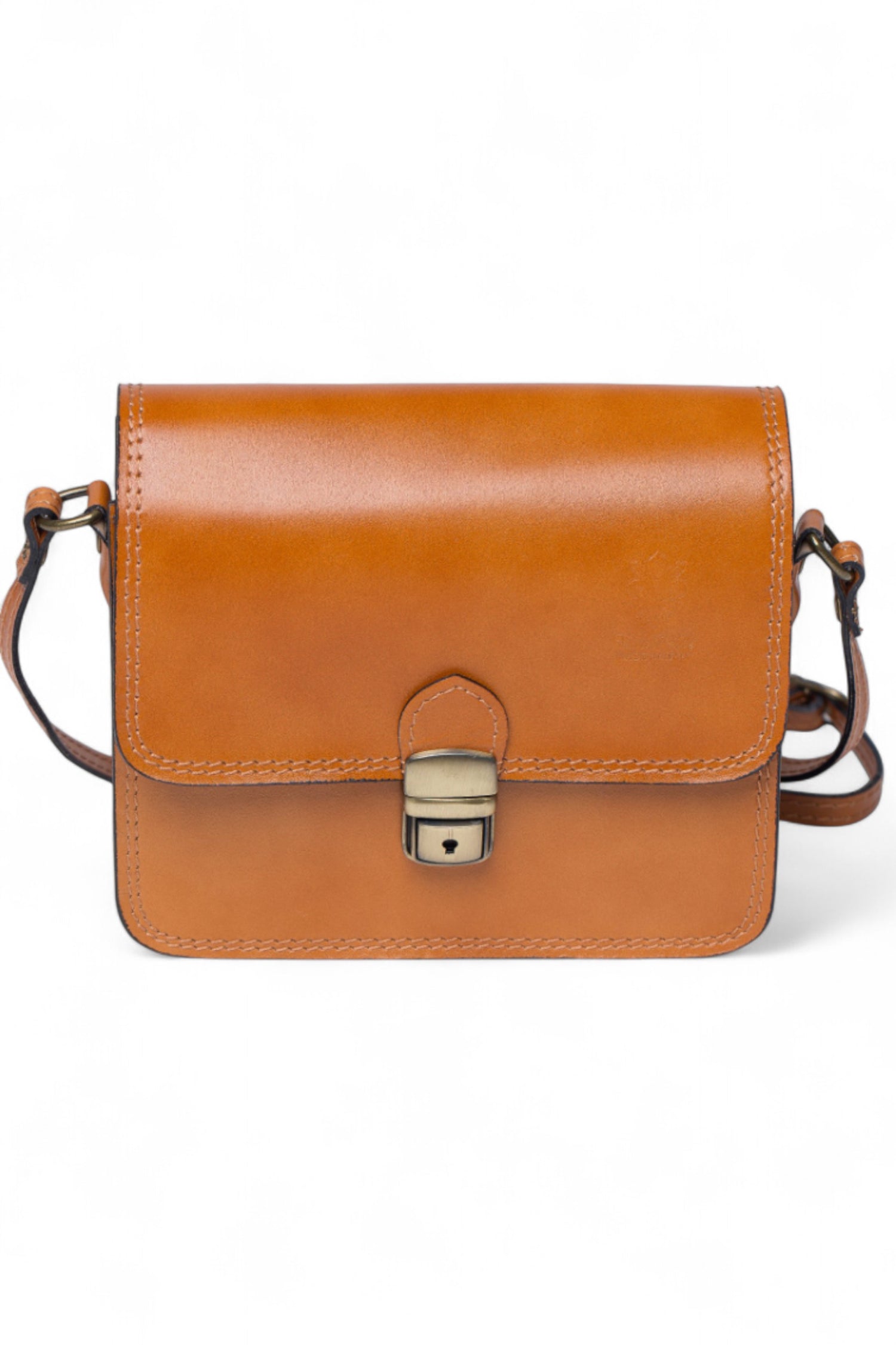 Geantă Crossbody Din Piele Naturală Cu Clips – Model Bucket