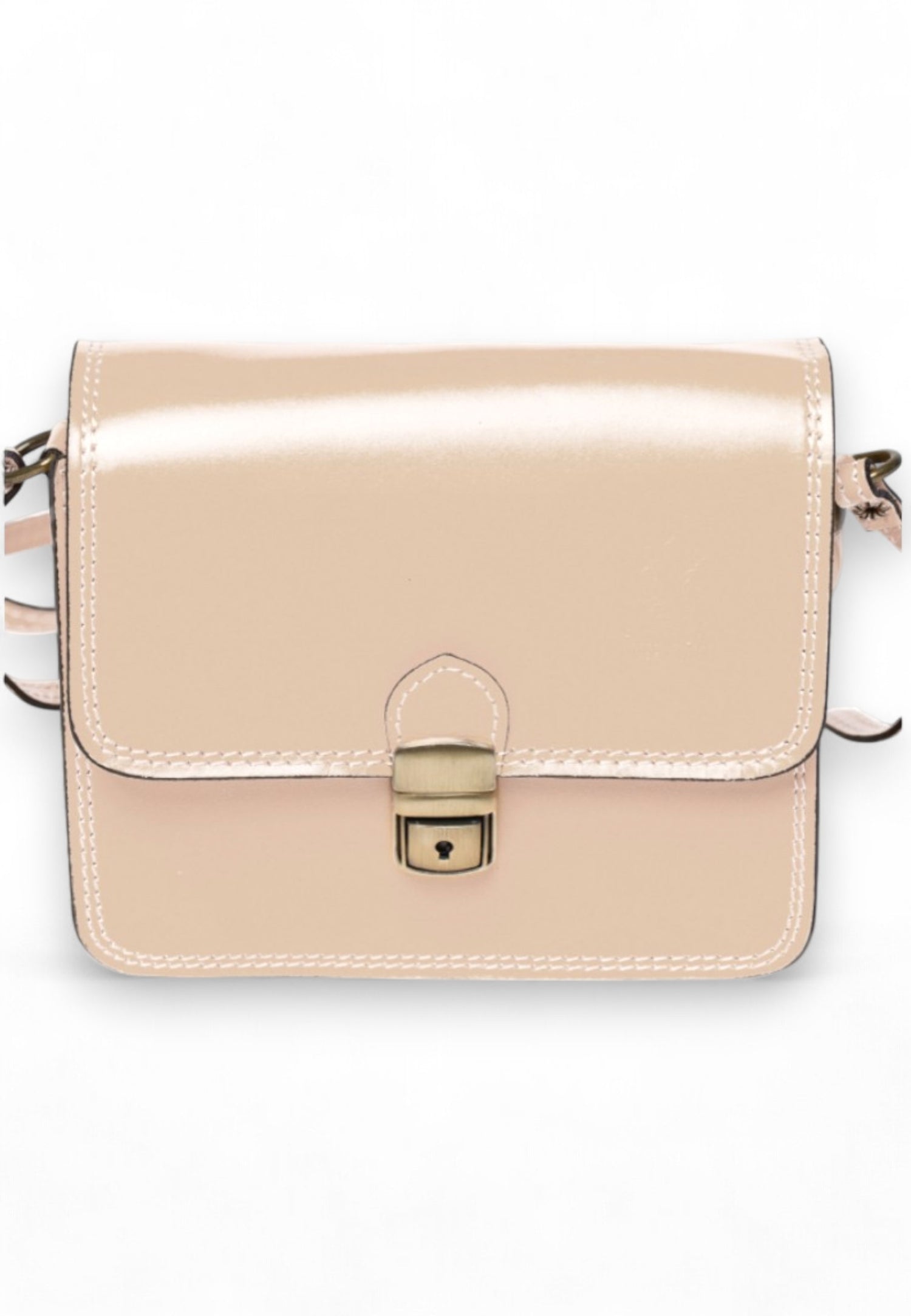 Geantă Crossbody Din Piele Naturală Cu Clips – Model Bucket