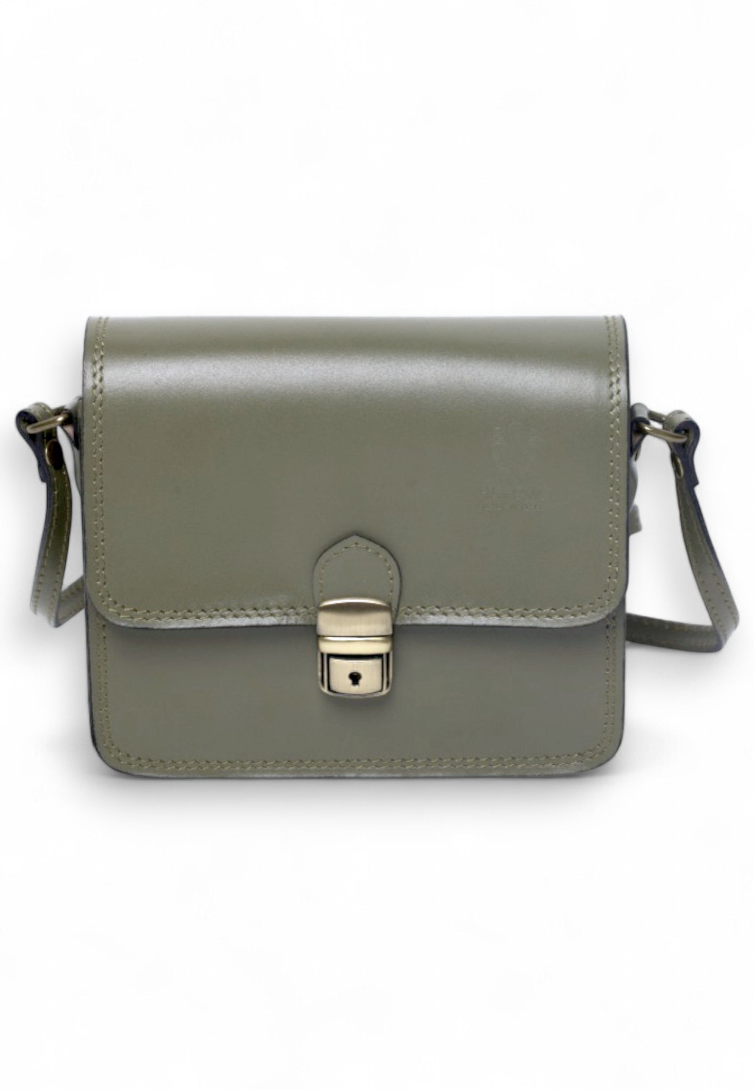 Geantă Crossbody Din Piele Naturală Cu Clips – Model Bucket