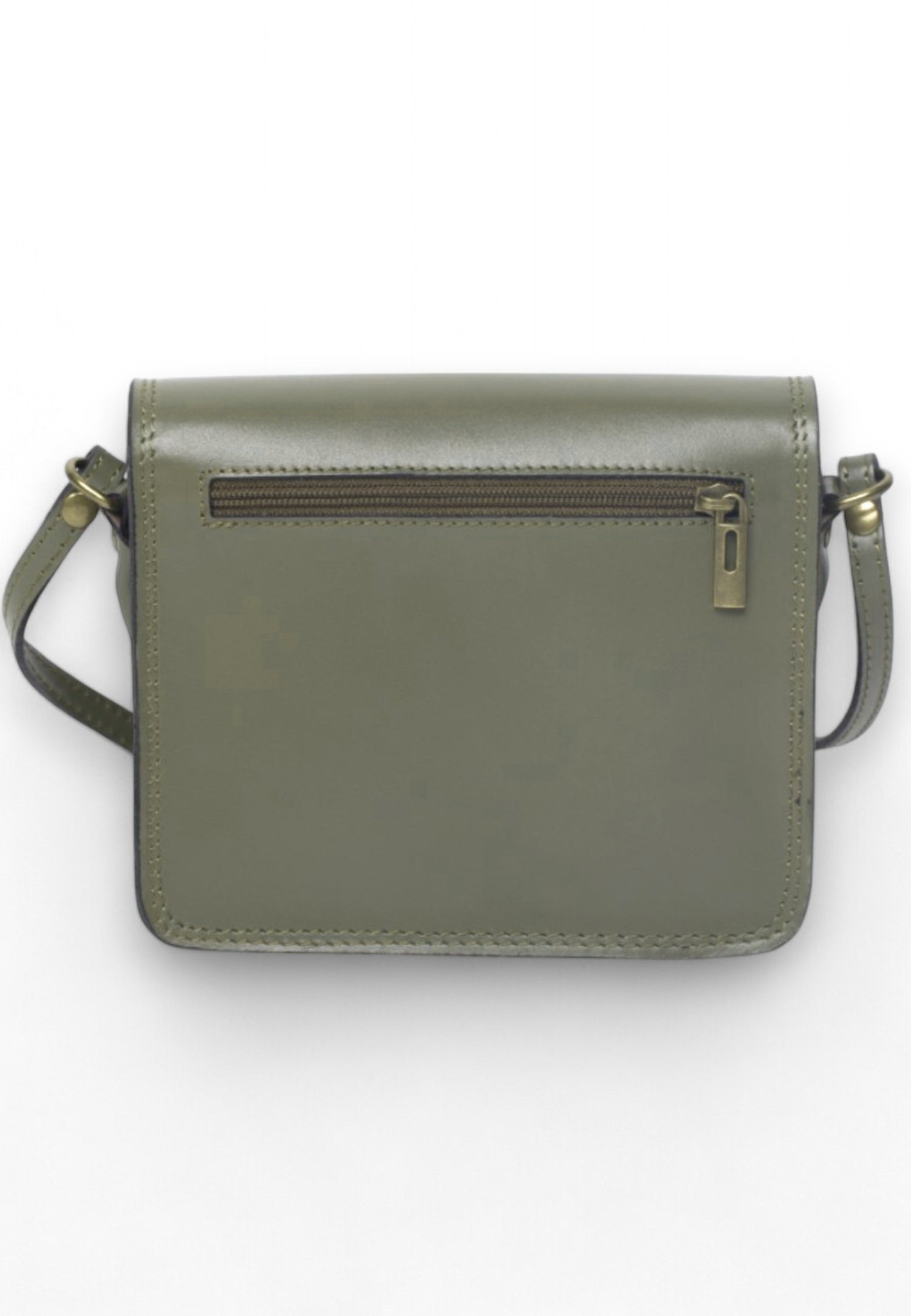 Geantă Crossbody Din Piele Naturală Cu Clips – Model Bucket